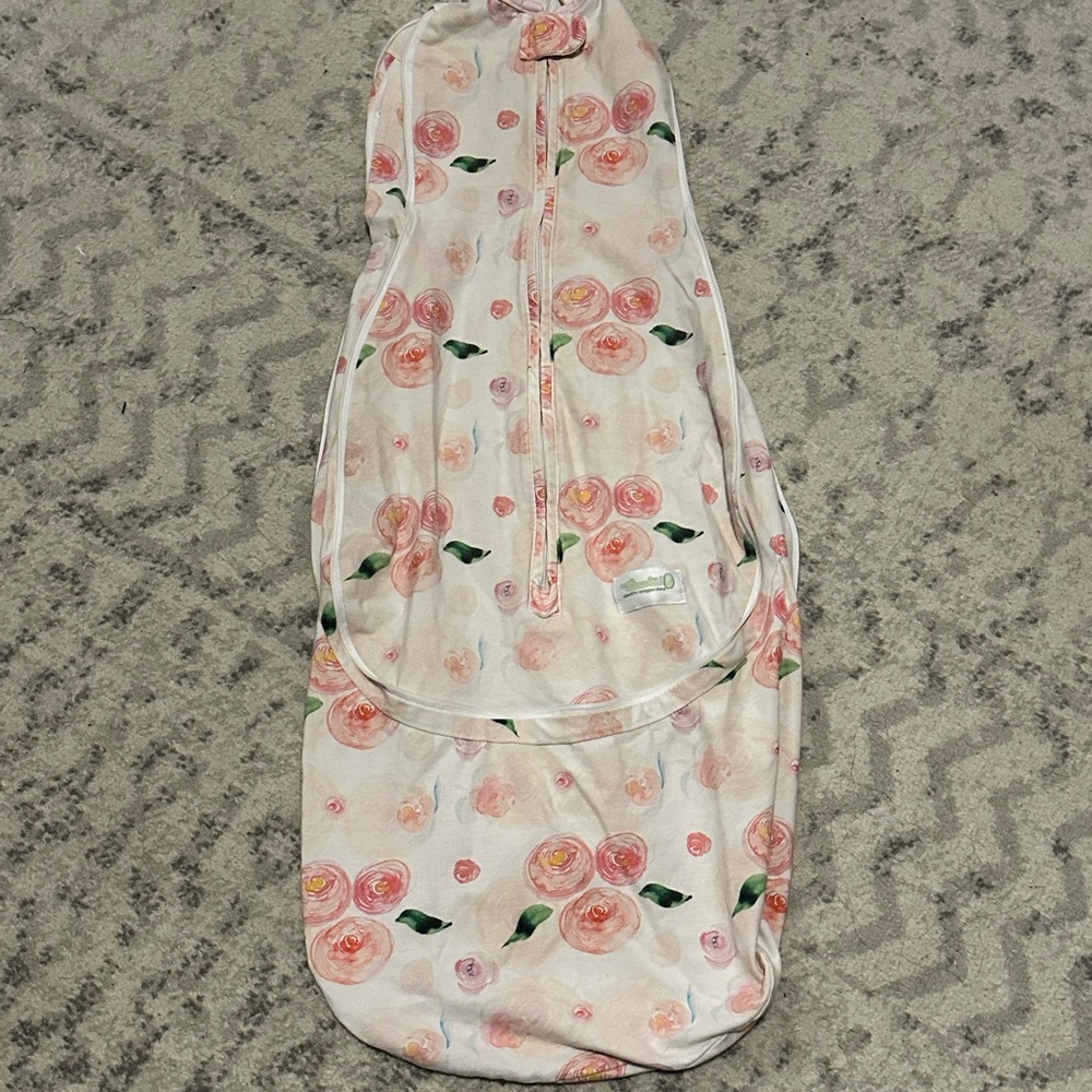 Pink Floral Sleep Sack Swaddle for Kids